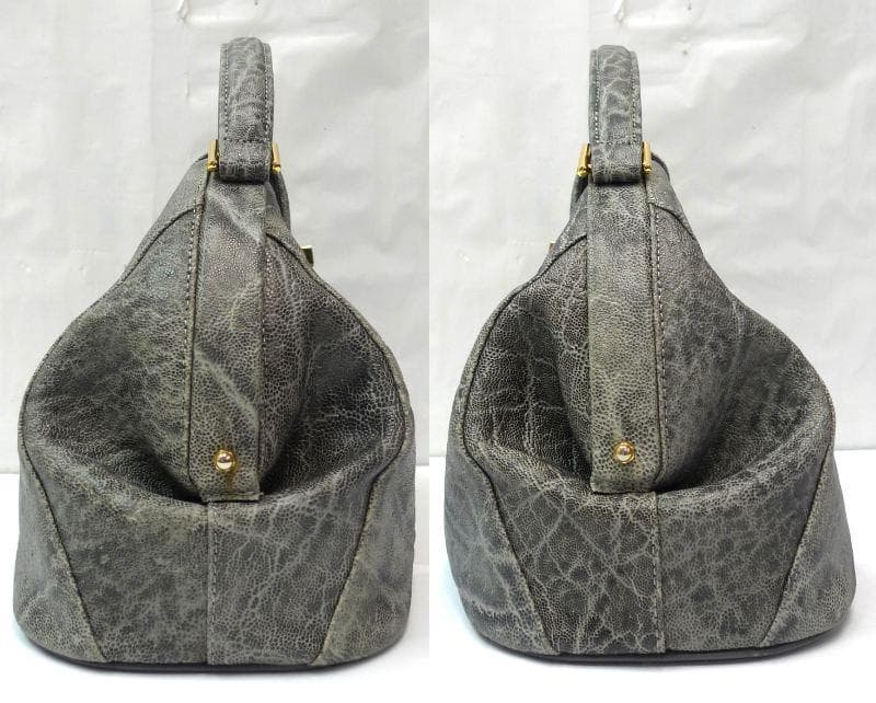 Eagle　ハンドバッグ　ダレス型　象革　エレファント　JRAタグ　小銭入れ