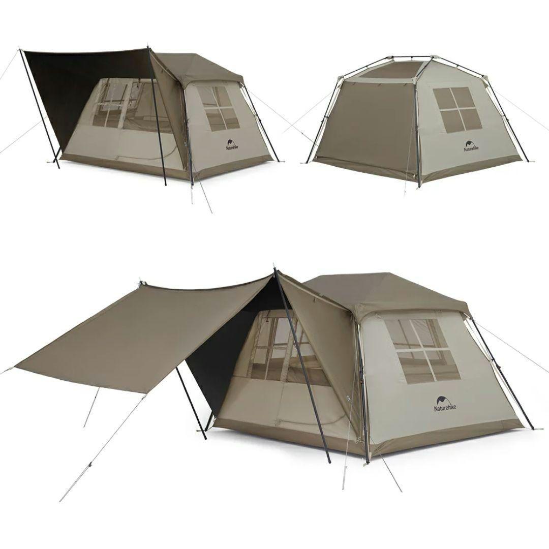 Naturehike village5.0 2世代-ベージュ 大人数用テント