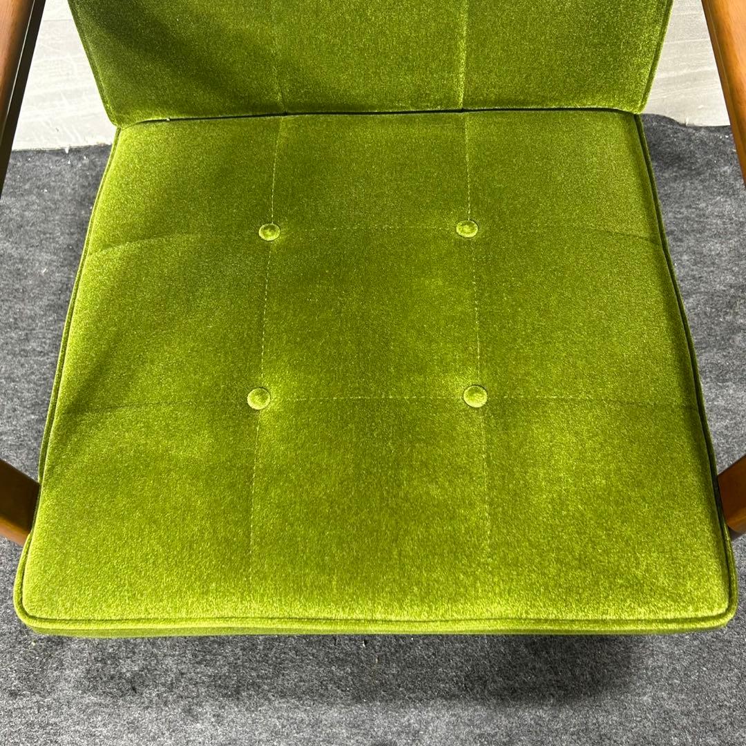 カリモク60 Kチェア 一人掛け モケットグリーン おしゃれ 家具 d3813