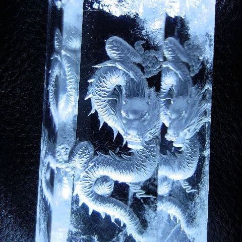 ヒマラヤ最高峰純天然水晶長大104㍉✺立体的躍動感✺五爪龍»龍の頂点君臨»裏手彫