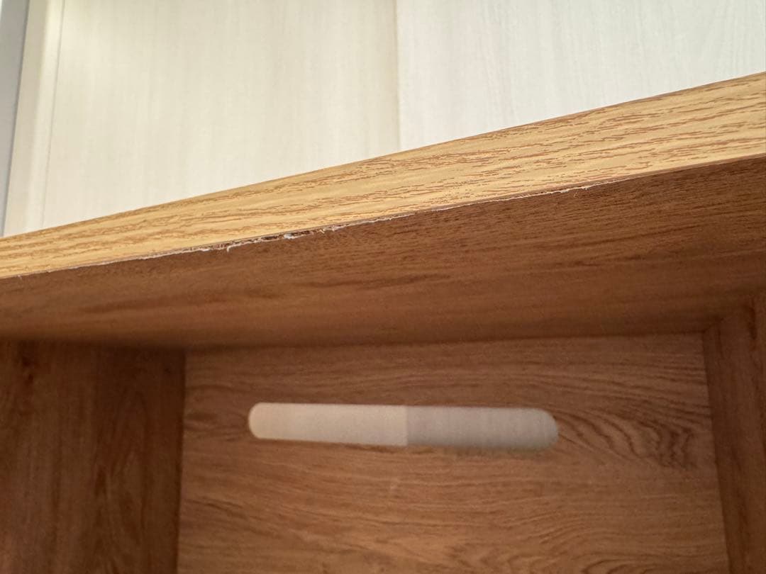 LOWYA ロウヤ キッチン収納 キッチンキャビネット 木製 ラタン調 幅90