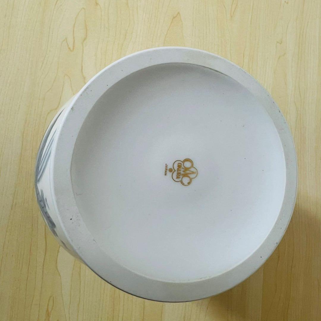 大倉陶園 OKURA 陶器 花瓶 フラワーベース 金彩 花器 花生 壺 ツボ