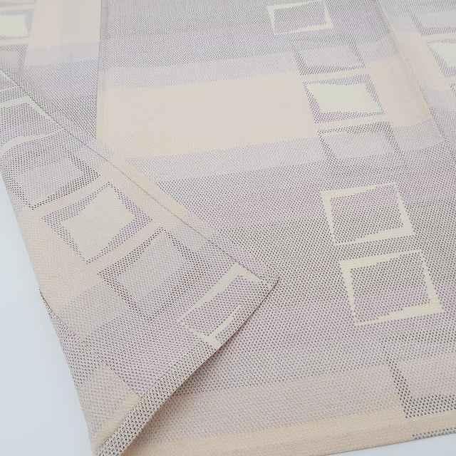 単衣 正絹 着物“やさしい霞空で始まる伝言ゲーム☆”塩沢お召 R-92