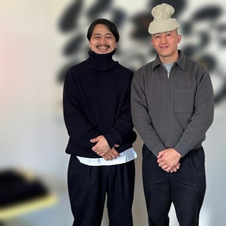 美品！ everyone ネイビー タートルネック リブニット セーター M