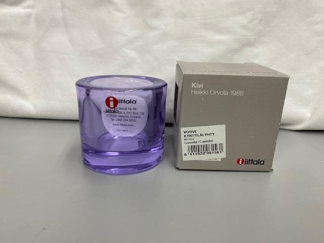 未使用　イッタラ　キビ　キャンドルホルダー　ラベンダー＆ペールピンク　2個