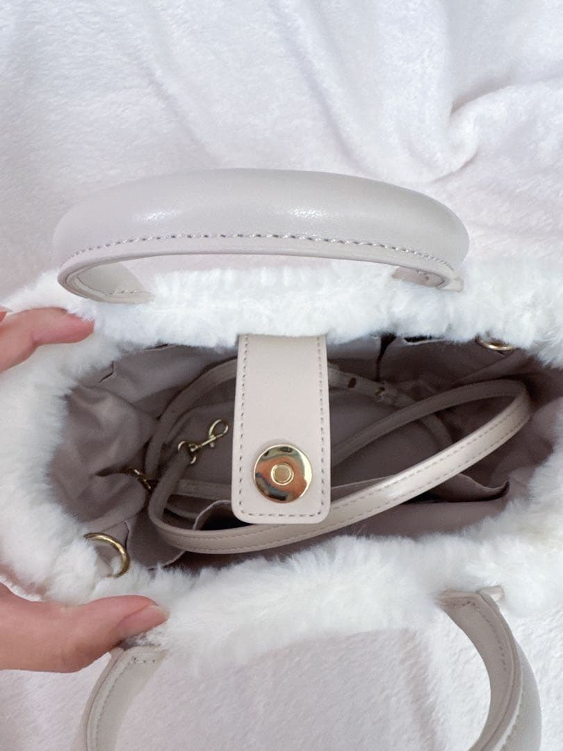 furfur ファーバッグ アイボリー