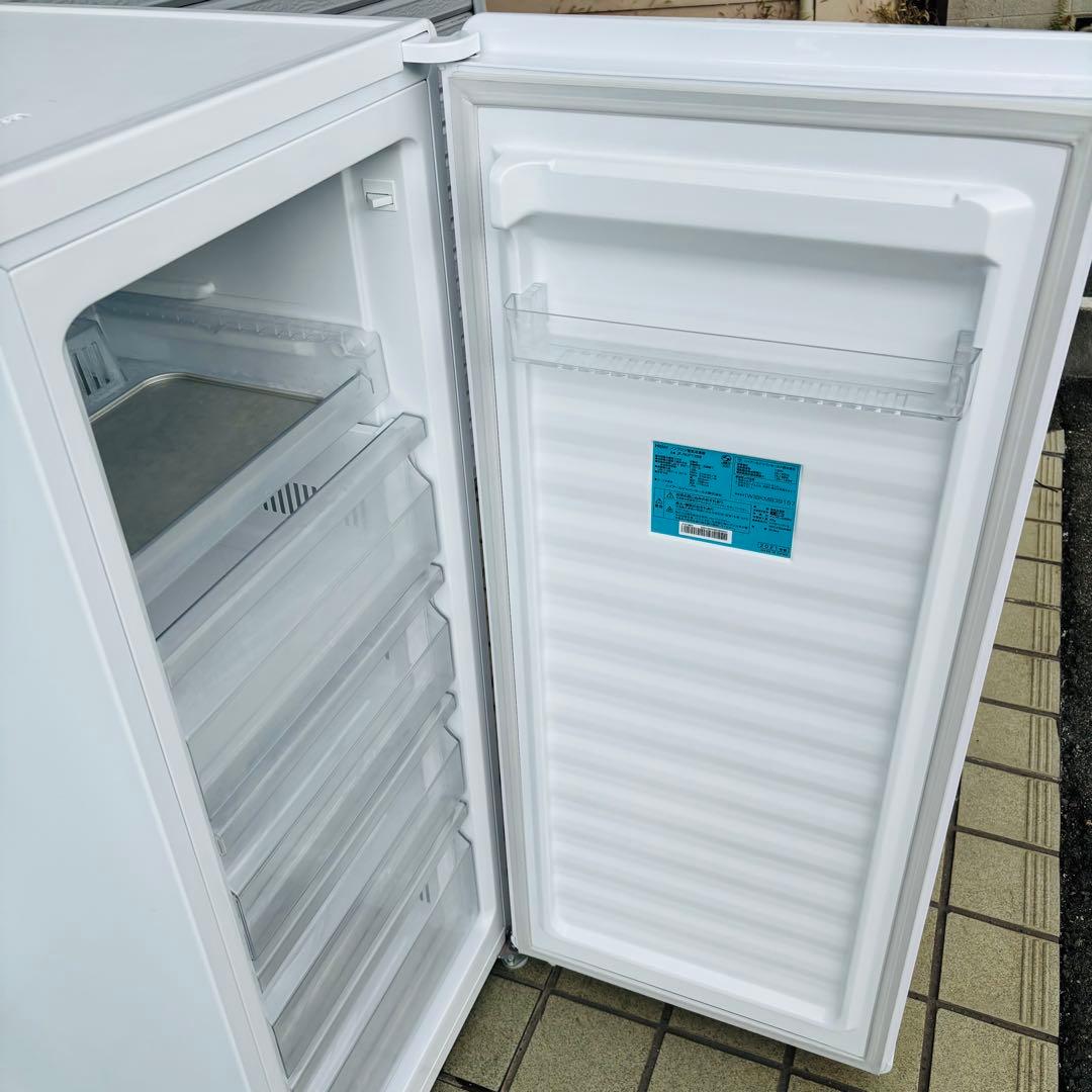 Haier 138L 冷凍庫 JF-NUF138B 動作品◇2021年製