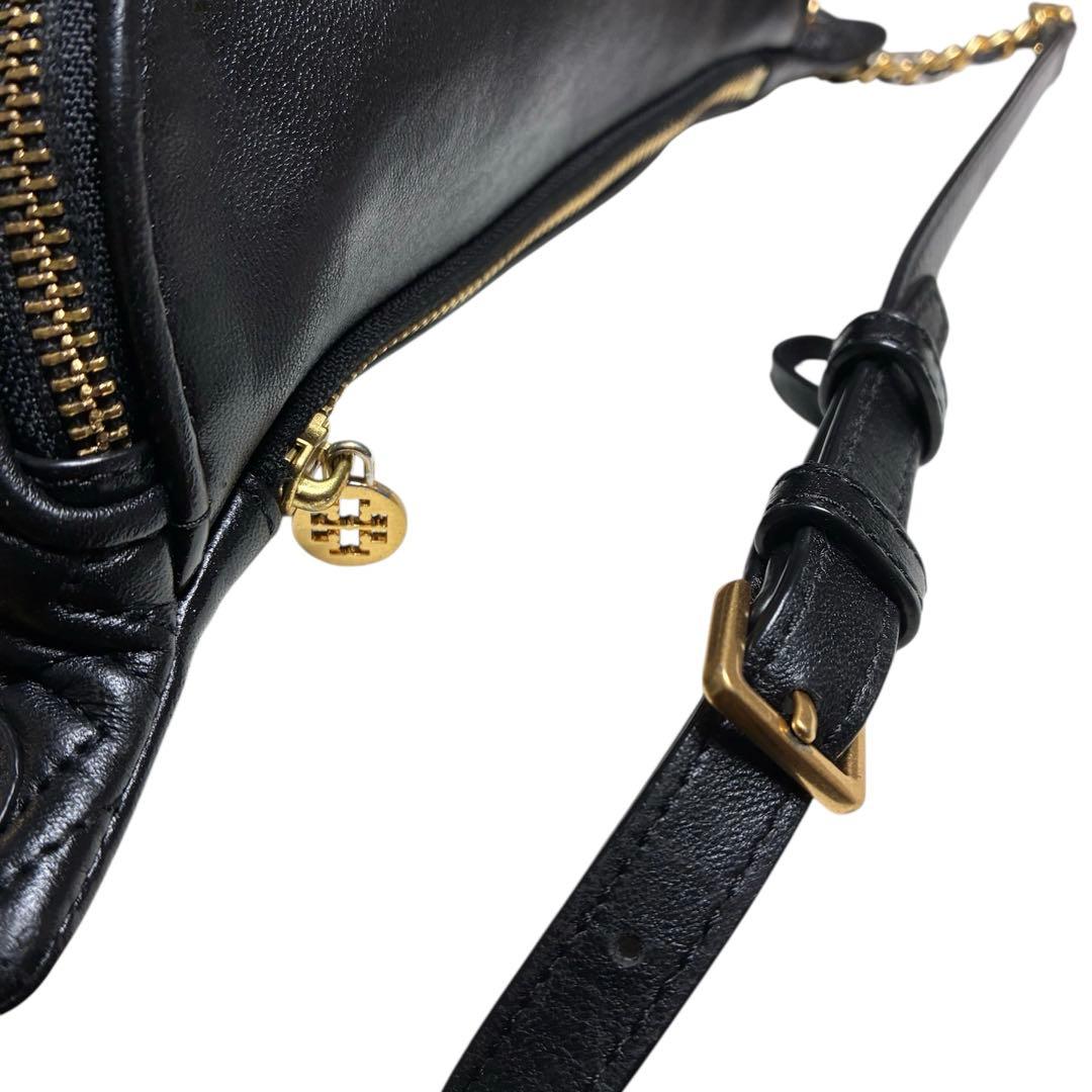 Tory Burch トリーバーチ ウエストバッグ キルティングレザー BLK