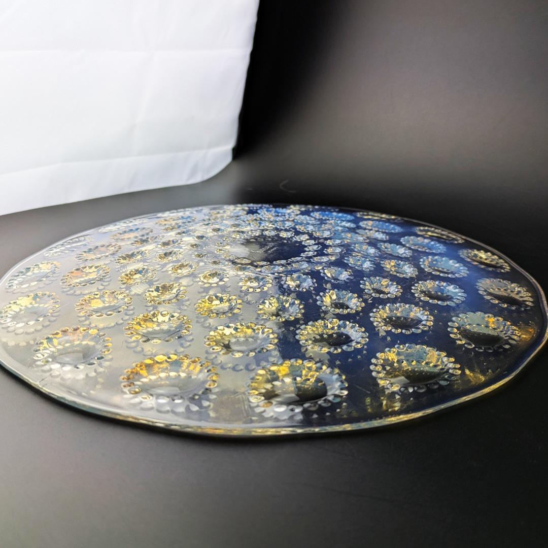 ルネ・ラリック アスター オパルセント大皿 27cm 1935頃 マルシャック