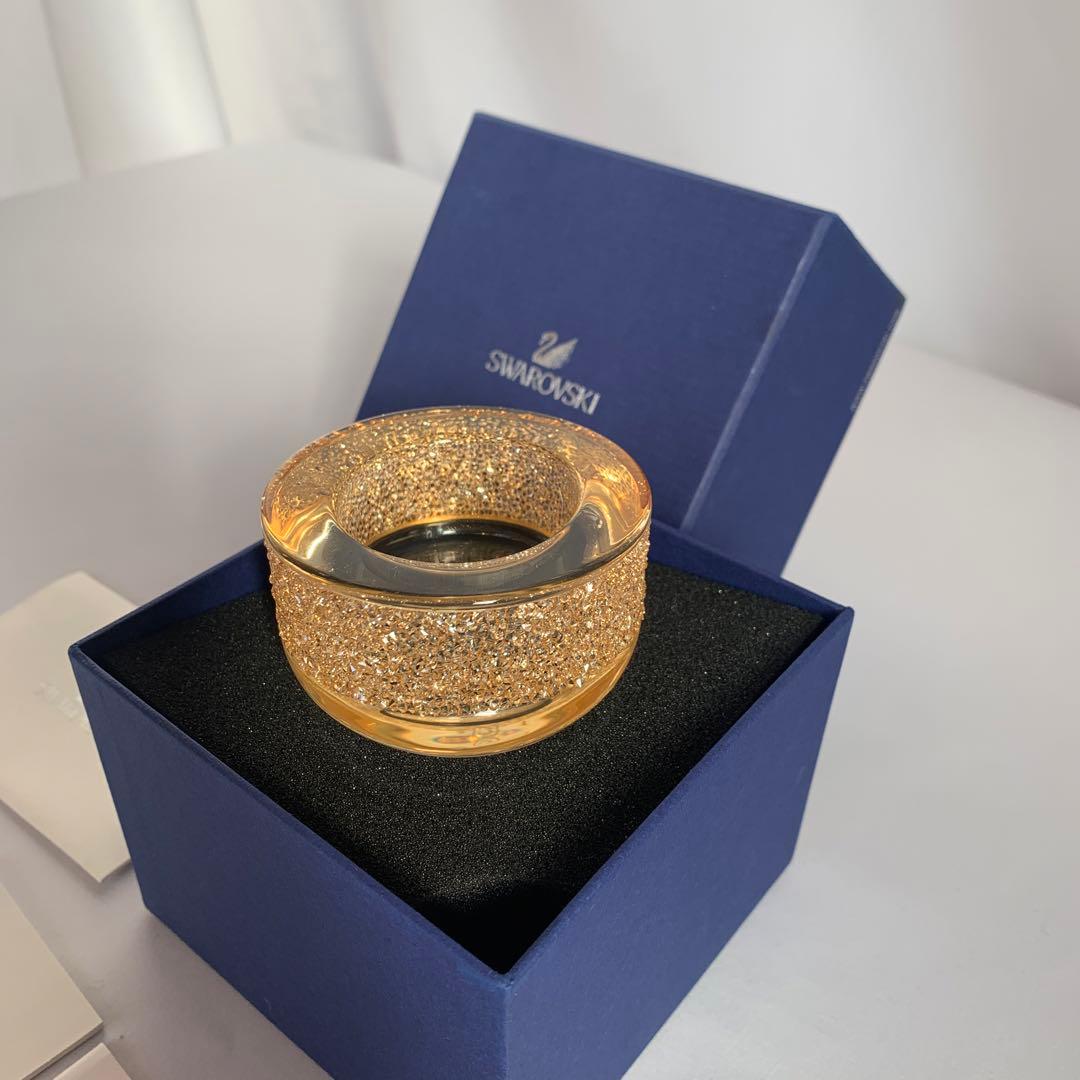 Swarovski ゴールド 正規品 ゴージャスキャンドルホルダー
