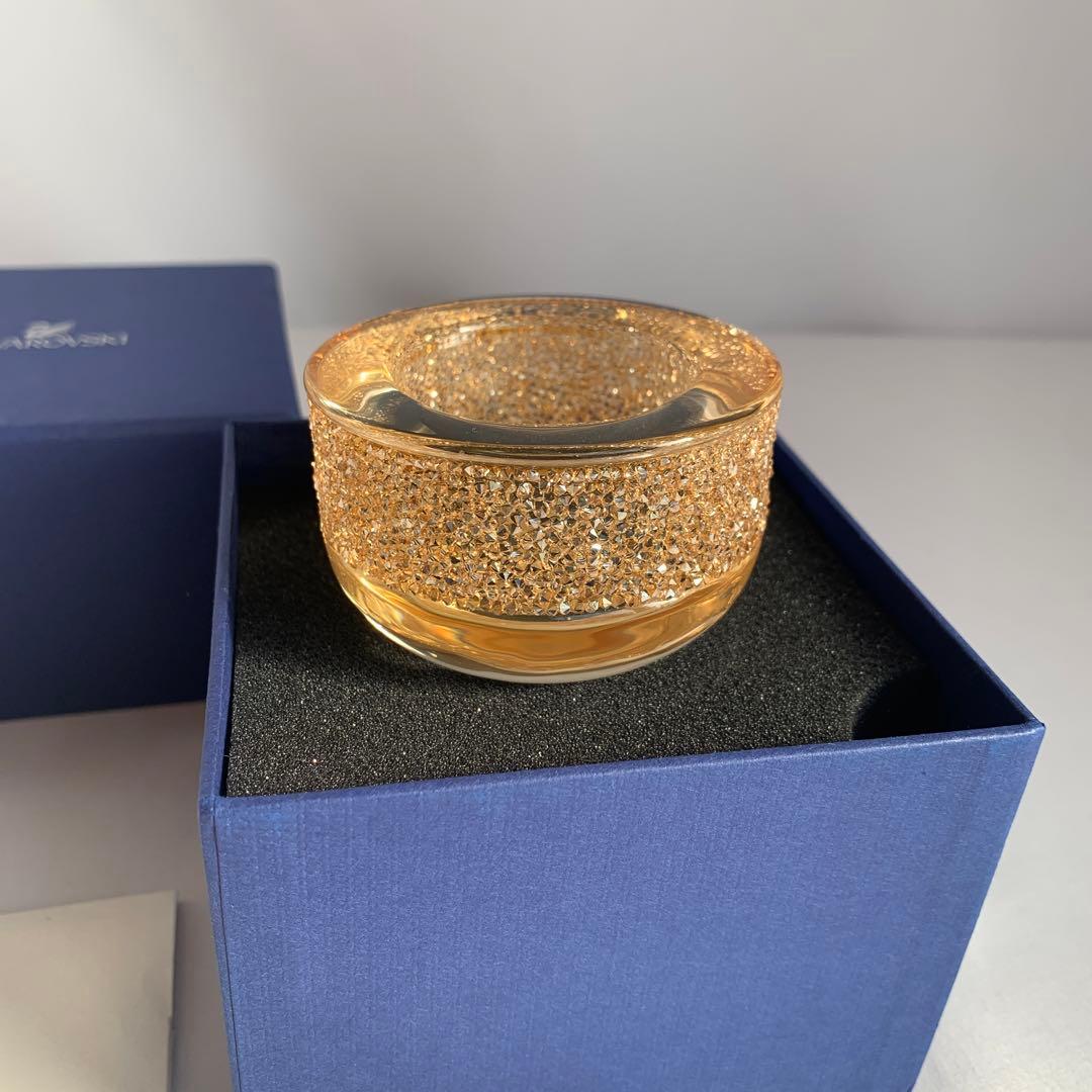 Swarovski ゴールド 正規品 ゴージャスキャンドルホルダー