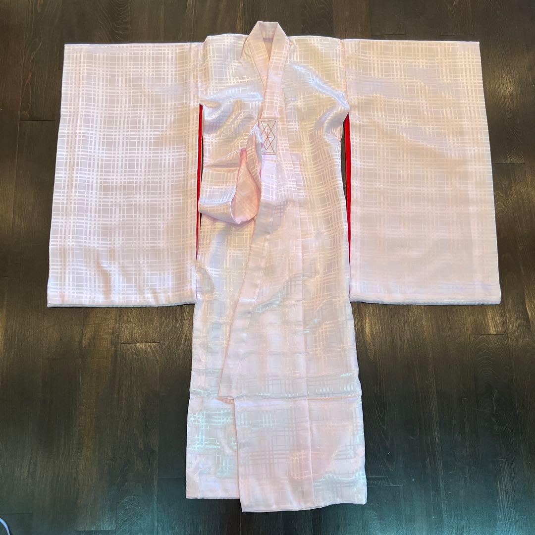 アンティーク 七五三 三歳 フルセット 着物 被布 小物一式 正絹 手鞠 赤