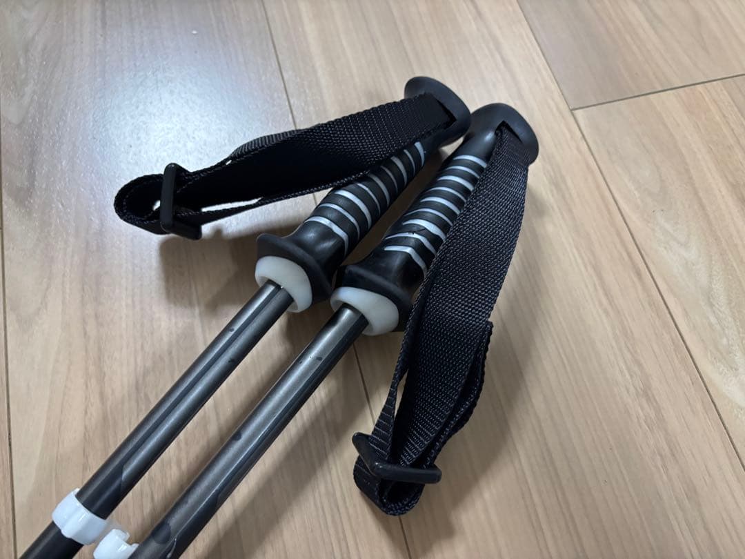 ★美品・限定★お洒落　オガサカ スキーストック 収縮ポール　調整可能　デモ技術選