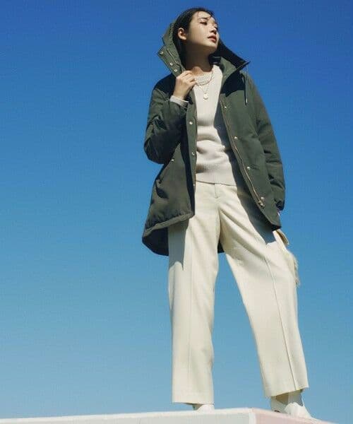 【限定品】23区 ニジュウサンク ミリタリー フーデットダウンコート 撥水