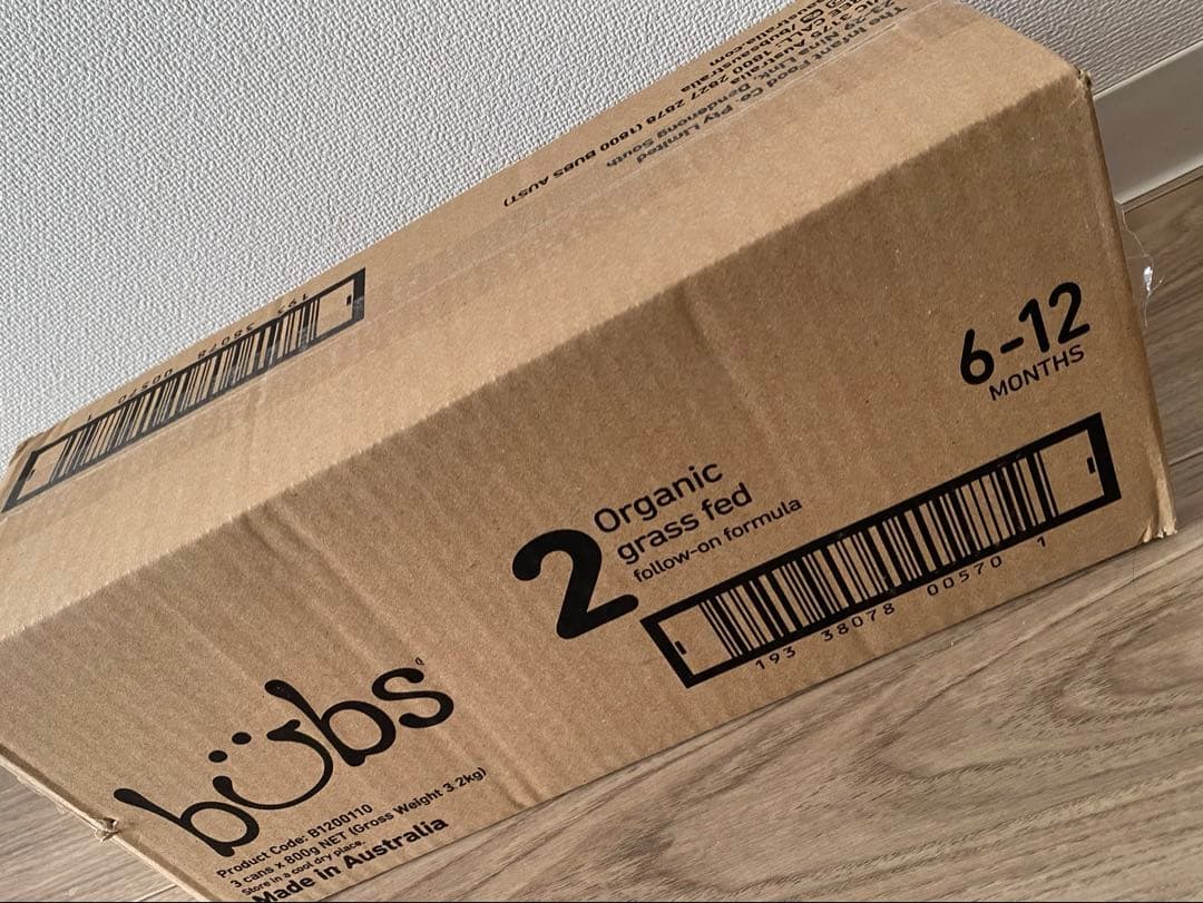 【3缶】バブス　bubs オーガニック粉ミルク ステップ2 800g