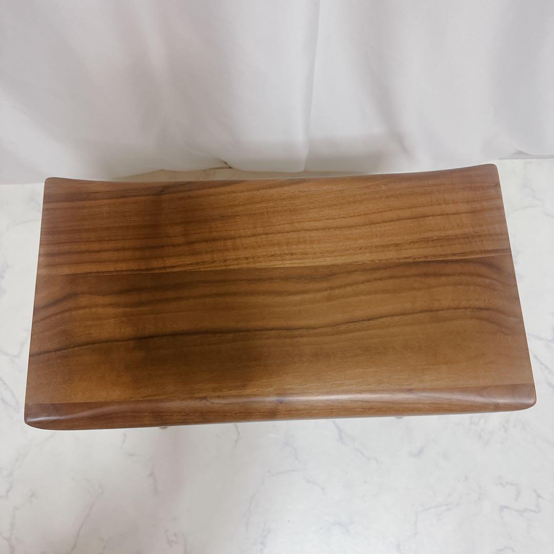✨美品✨スツールテーブル サイドテーブル 無垢材 ウォールナット 北欧
