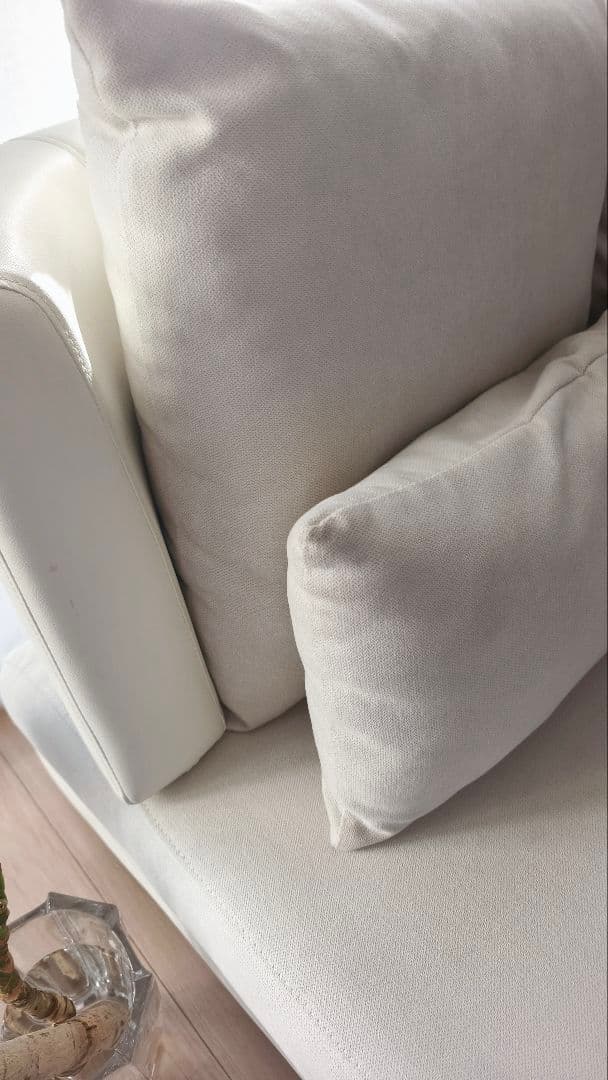 MTY​【美品/2024年4月購入】ニトリ 2人掛け布張りソファ