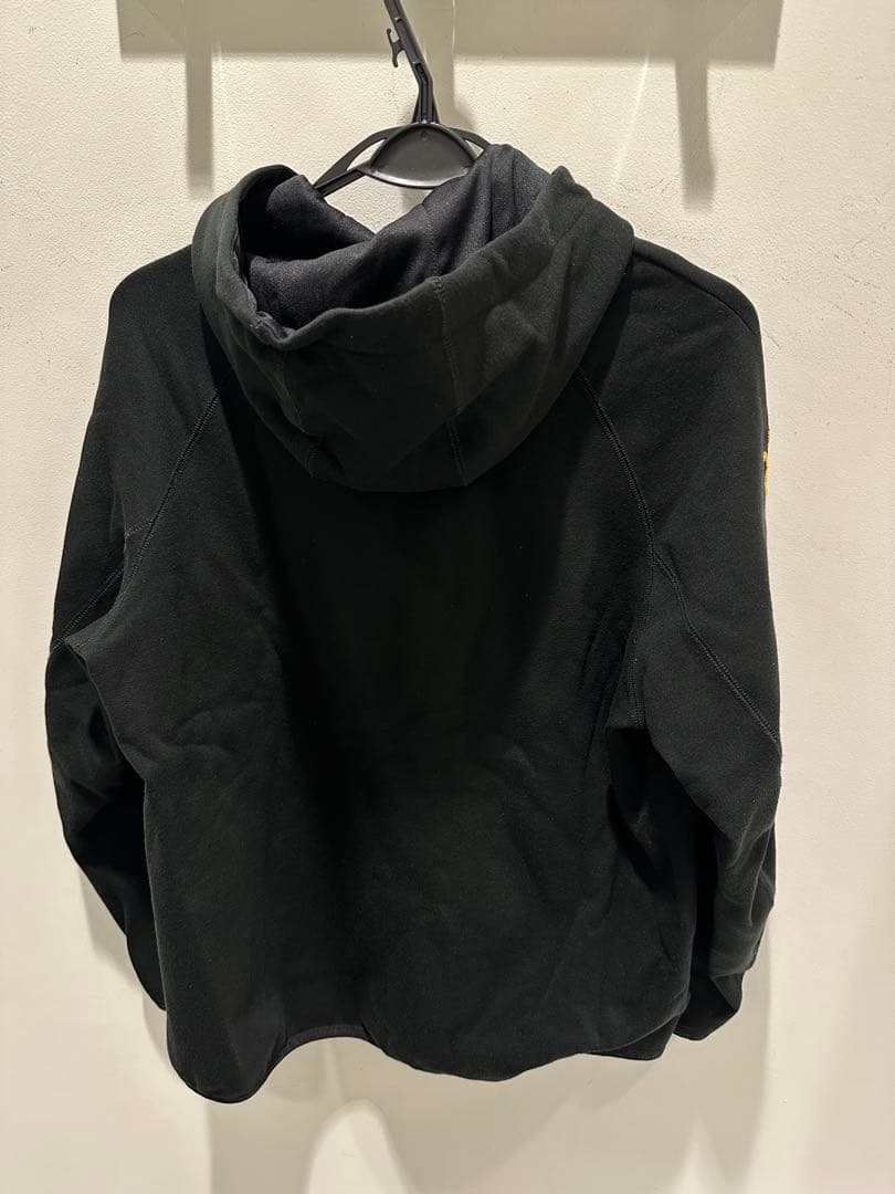 Resurrection ブラック フード付き　裏起毛暖かセットアップ　メンズL