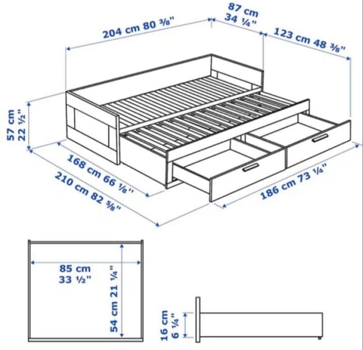 IKEA 　 デイベッドフレーム ホワイト