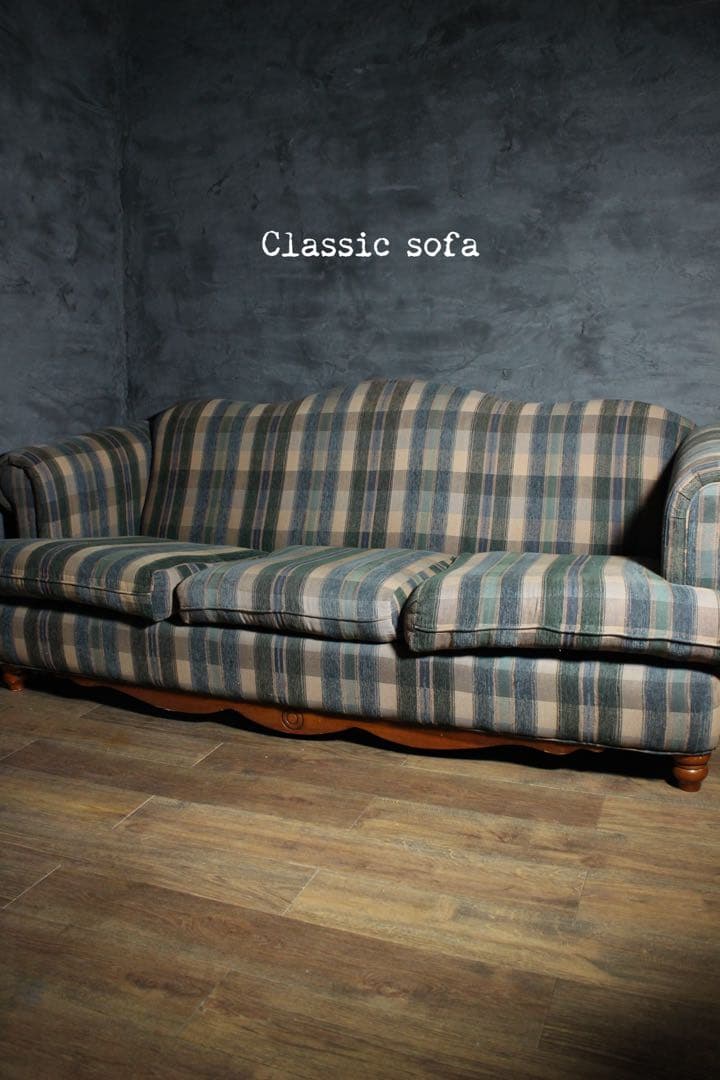 首都圏送無料〜約2m イタリアクラシック レトロ ファブリック35万前後 ソファ