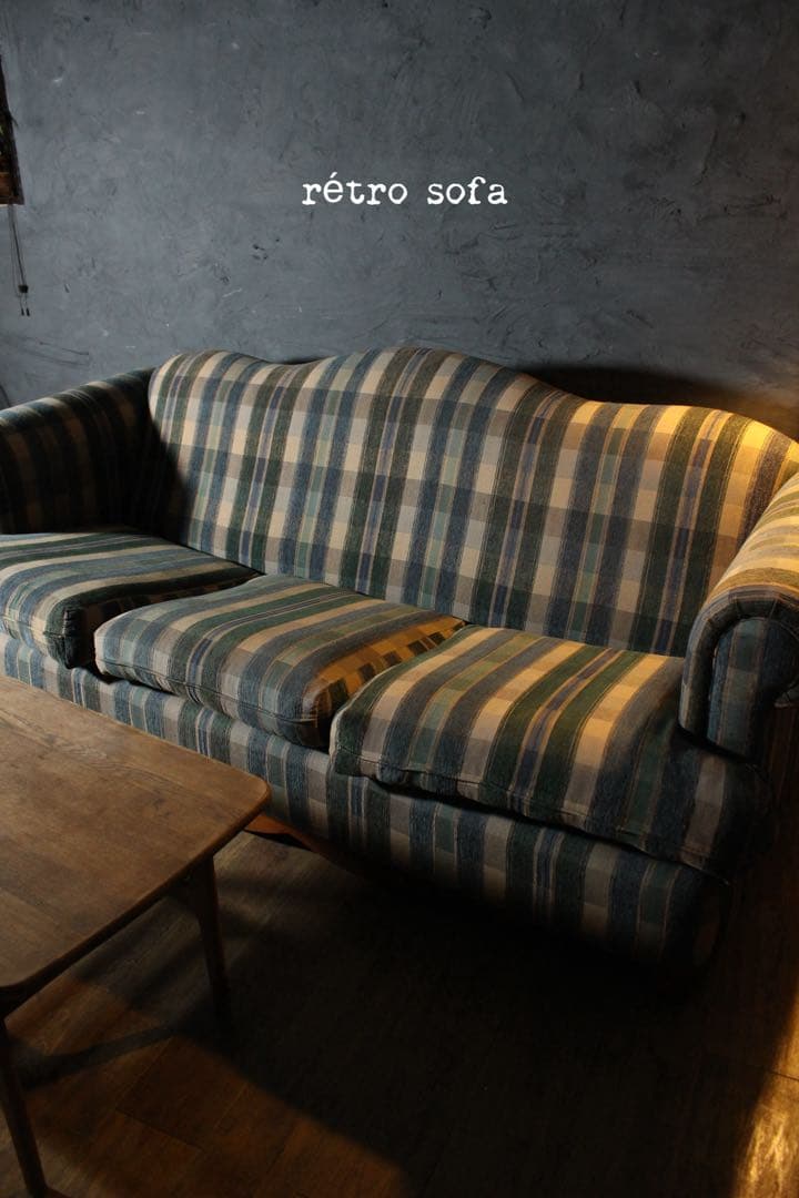 首都圏送無料〜約2m イタリアクラシック レトロ ファブリック35万前後 ソファ