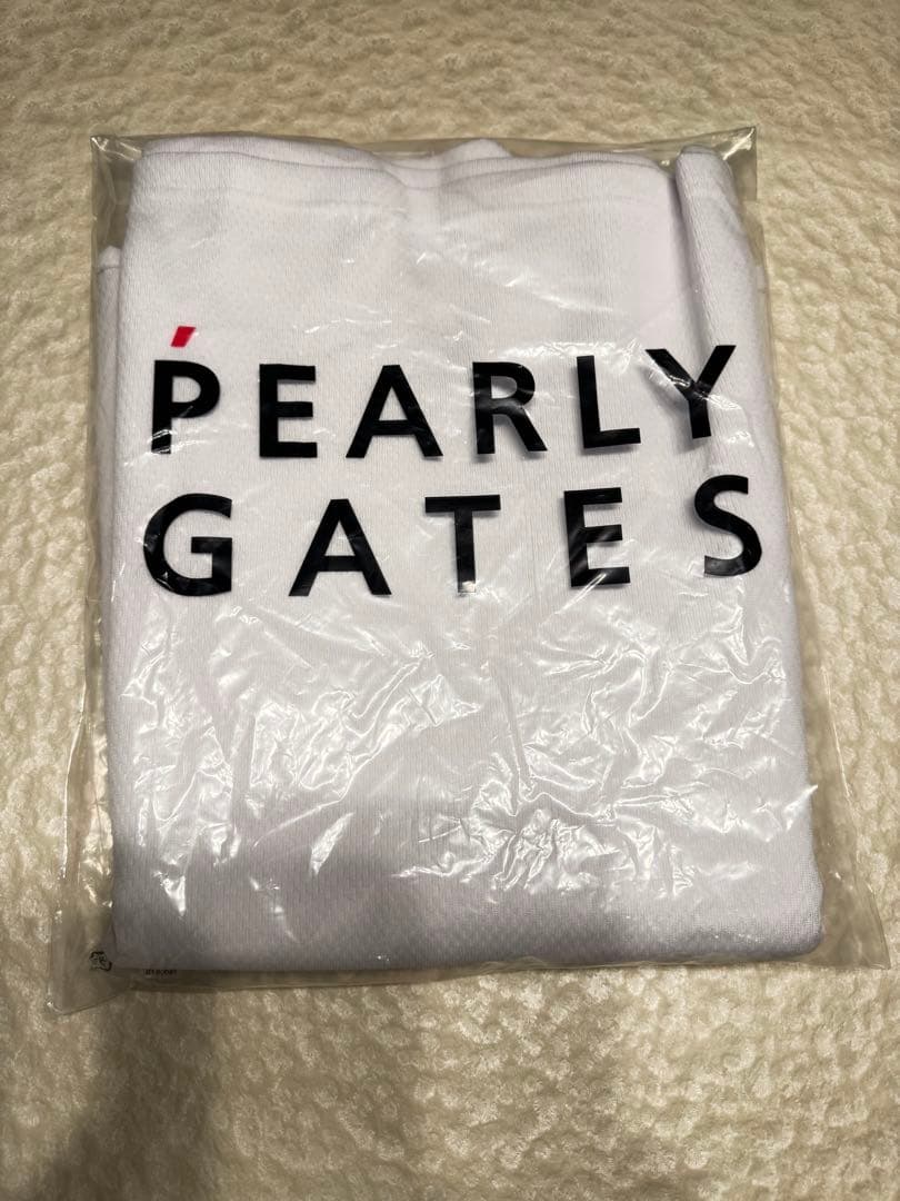 パーリーゲイツ メッシュダンボール　モックネックシャツ 新品未使用　ホワイト4