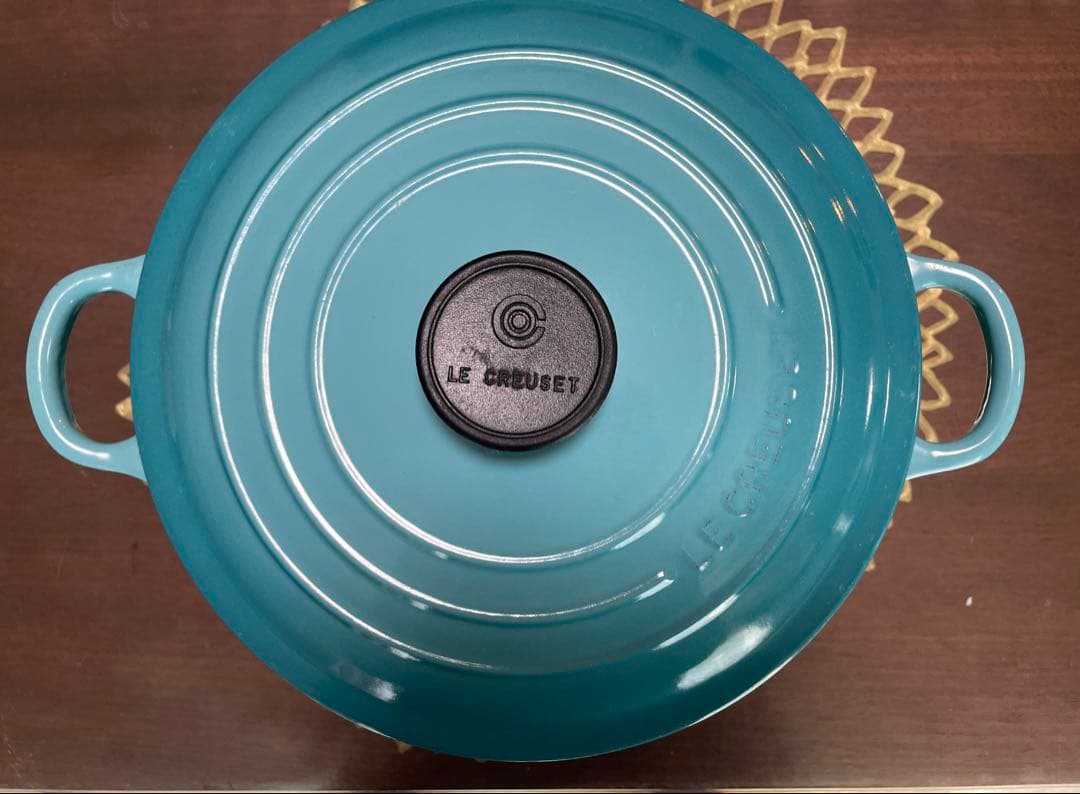 Le Creuset ルクルーゼ 両手鍋 24cm カリビアンブルー