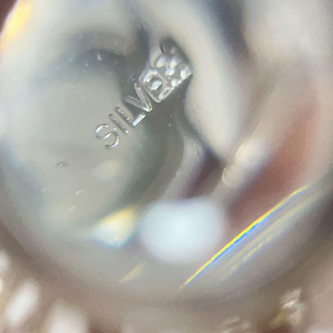 本真珠　アコヤ真珠　シルバーブローチ