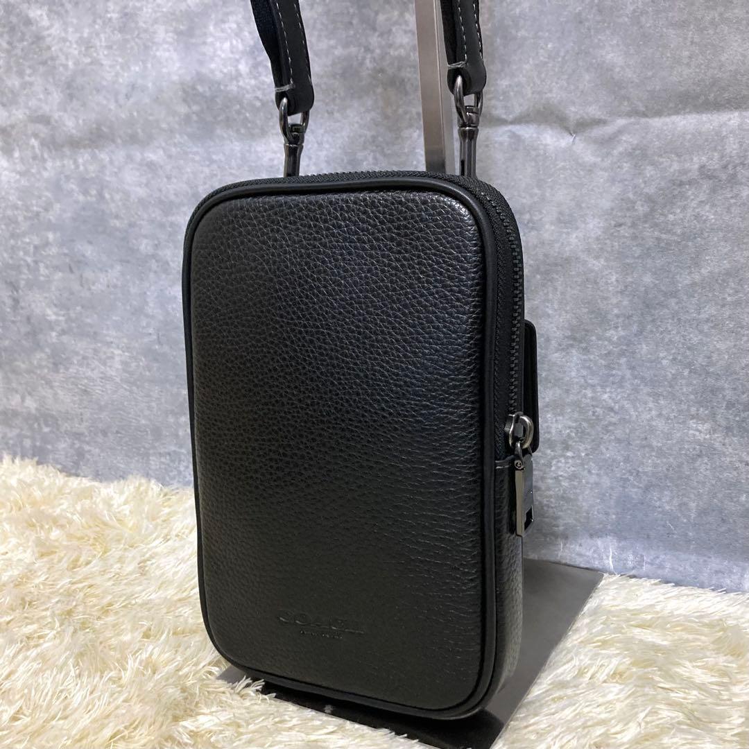 【極美品】COACH コーチ エイデン ショルダーバッグ レザー ブラック