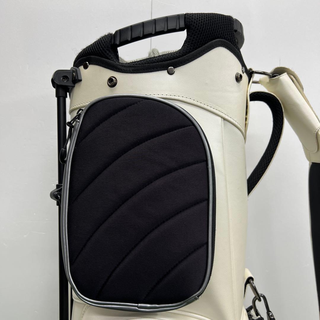 PRGR プロギア　ゴルフバッグ　キャディバッグ　9インチ　ホワイト　メンズ