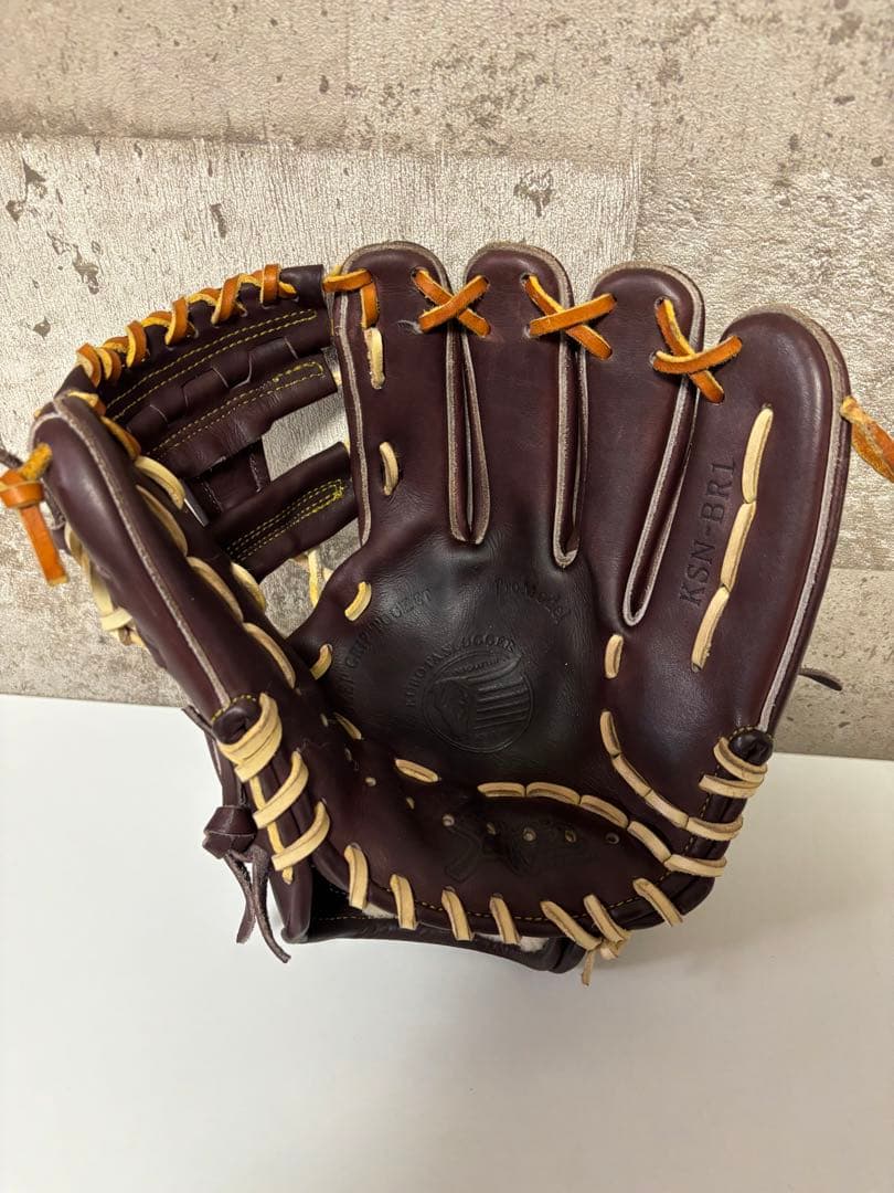 久保田スラッガー 軟式 BR1 バーガンディ 湯もみ型付け済み　内野手用