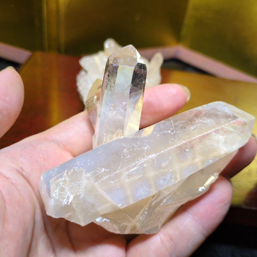 水晶クラスター2点とジオードの3点セット合計440kg 天然石 パワーストーン