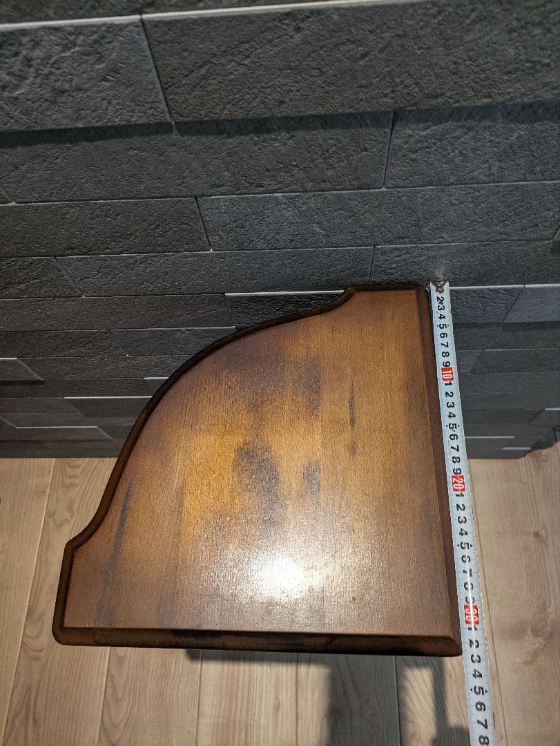 【オールドカリモク】コロニアル サイドテーブル アンティーク 木製家具 飾り棚