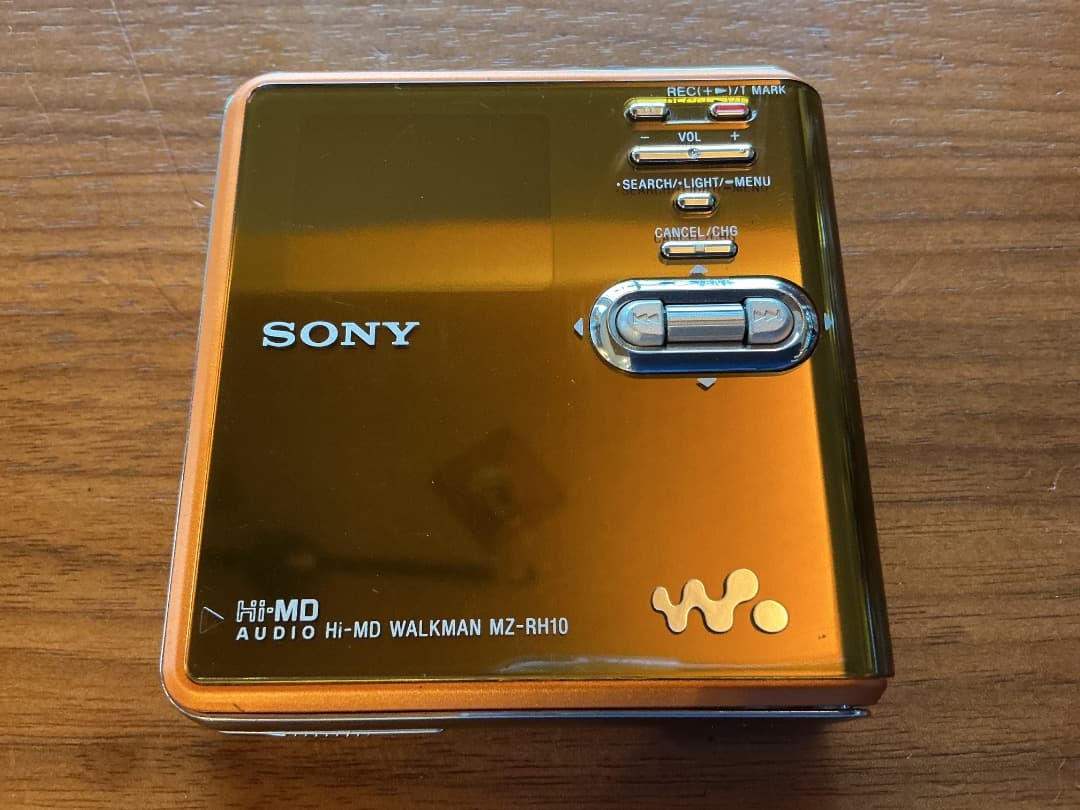 Sony MD MZ-RH10 オレンジ　再生確認済 Hi-MD WALKMAN