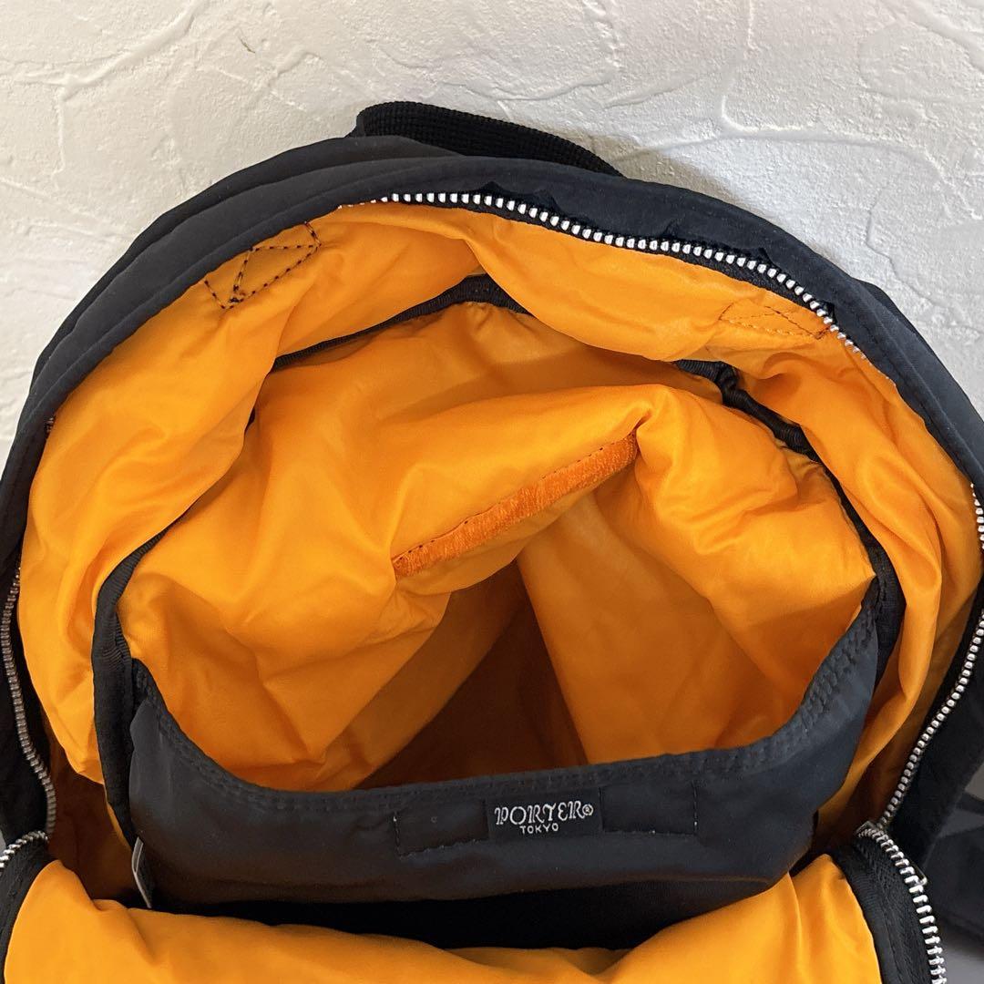 Porter ポーター　リュック　黒　オレンジ