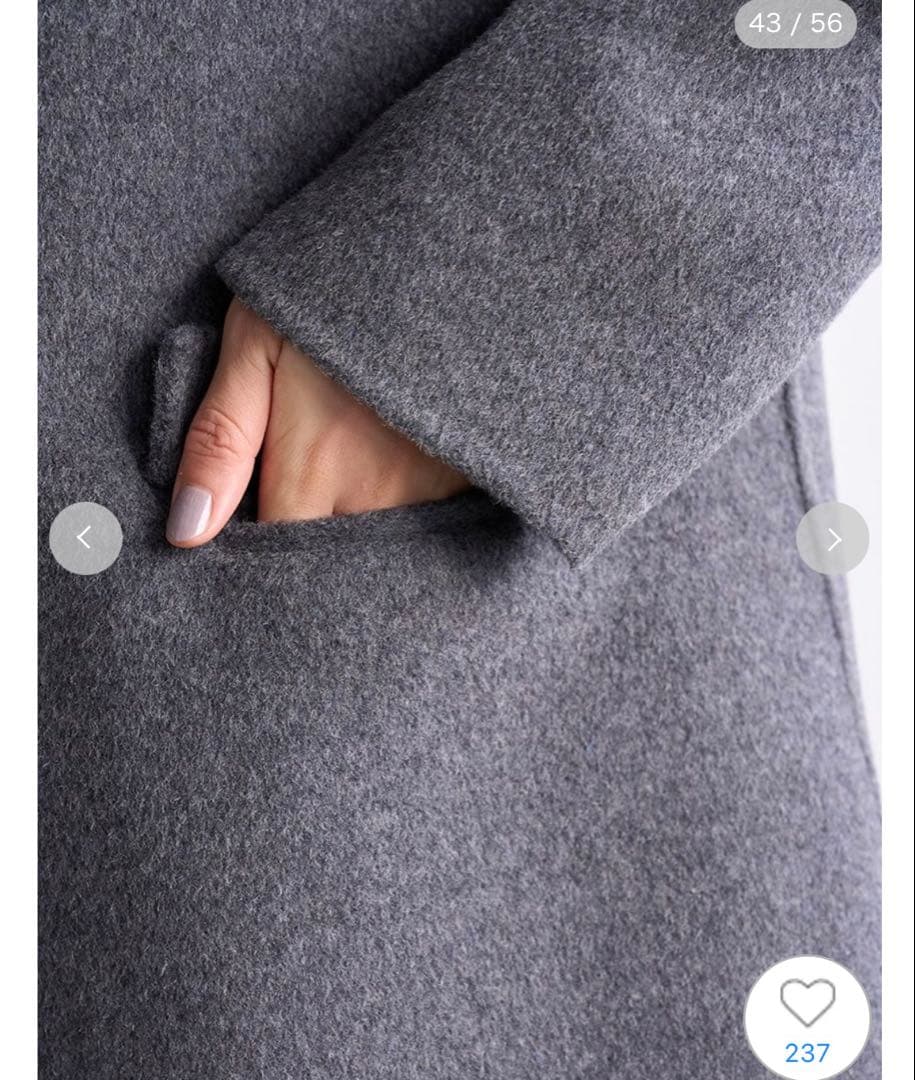 SNIDEL グレー リボン付きジャケット