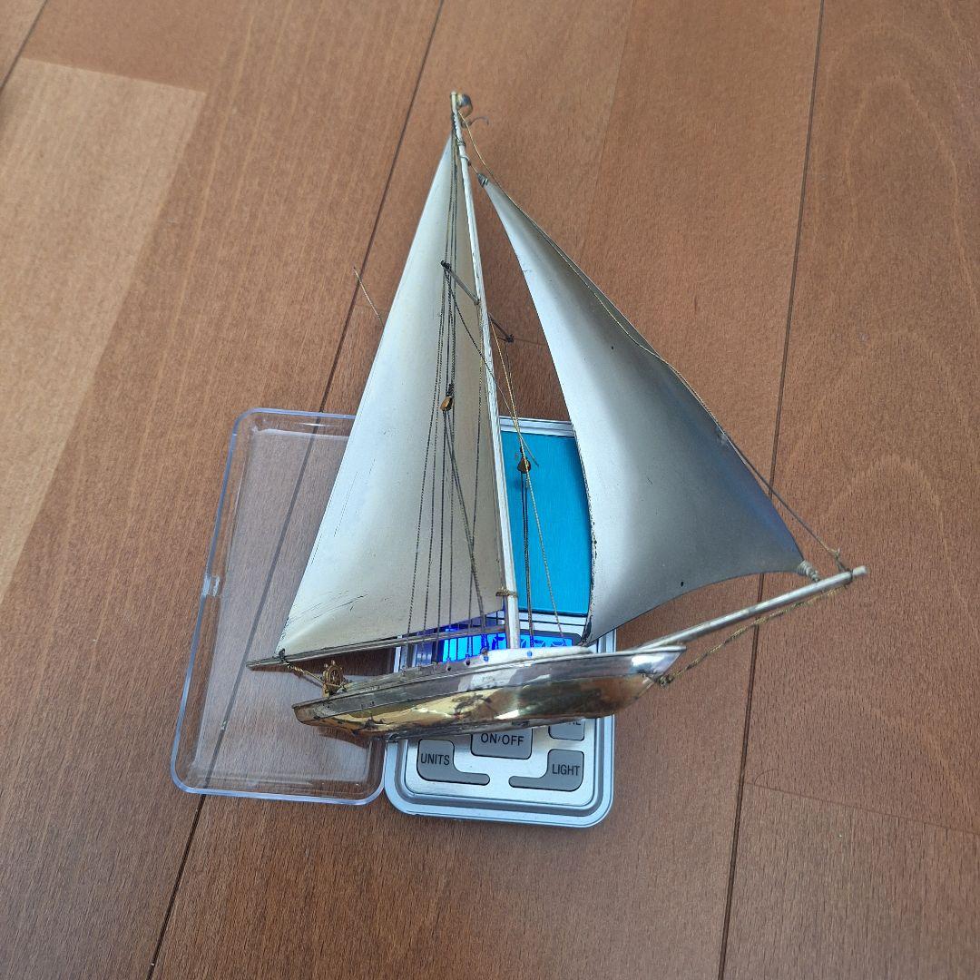 銀製ヨット　Silver　約110g 鋳潰し