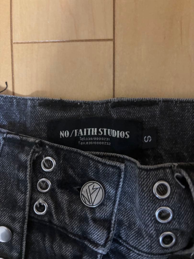 NO/FAITH STUDIOS カーゴデニム ダークグレー
