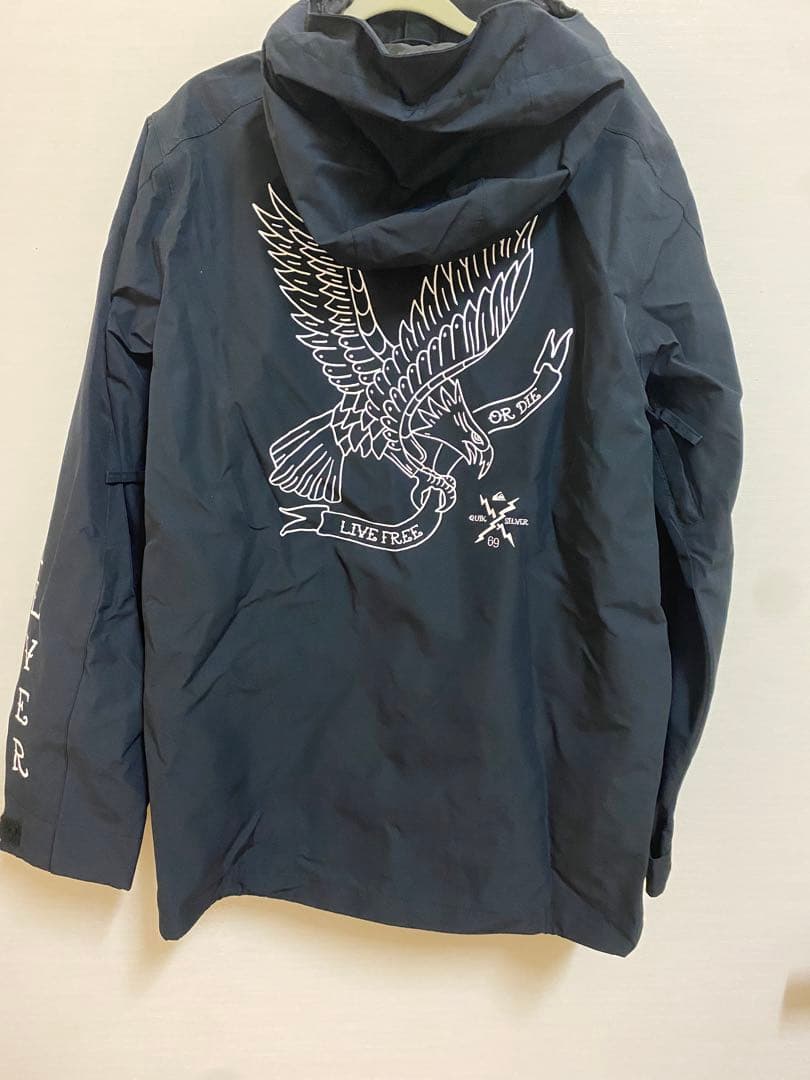 QUIKSILVER 黒ジャケット スノーボード　ウェア　S レディース　メンズ