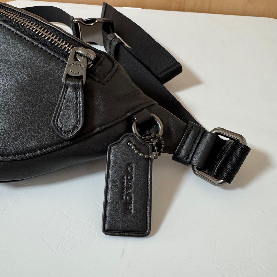 COACH レザー スリングバッグ / ベルトバッグ ブラック ユニセックス
