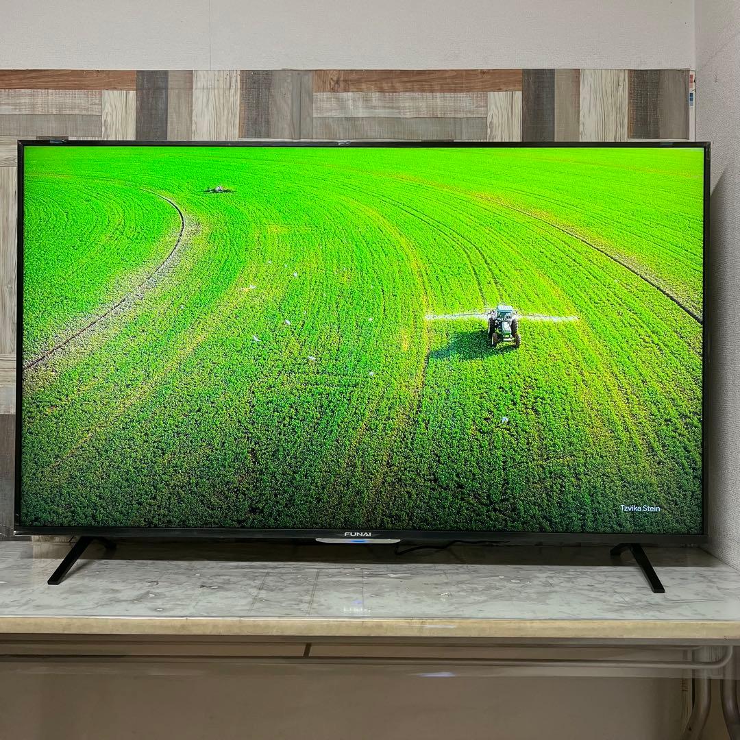 レンさん専用全国送料込展示見本品フナイ65型4KTV録画機能内蔵Wチューナ搭載