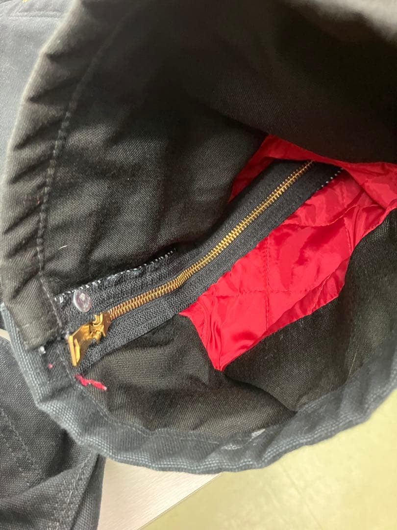 carhartt BLACKオーバーオール　ダブルニー仕様　W38Ｌ30