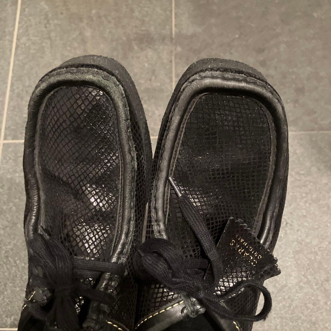 【入手困難】ワコマリア×クラークス ワラビー 23ss 蛇柄 クロコダイル