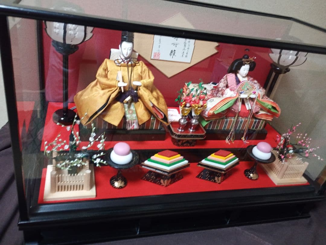 雛人形セット 伝統的な装飾付き