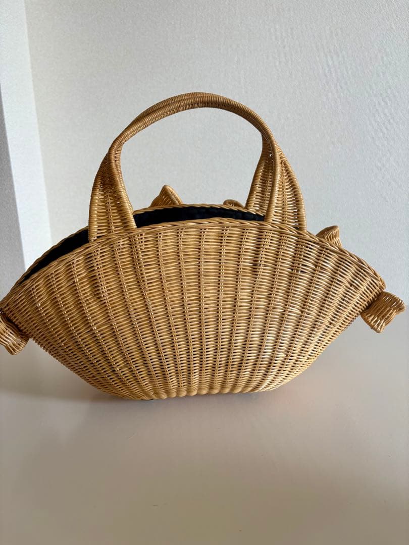 アナトリエ　Anatelierリボン かごバッグ