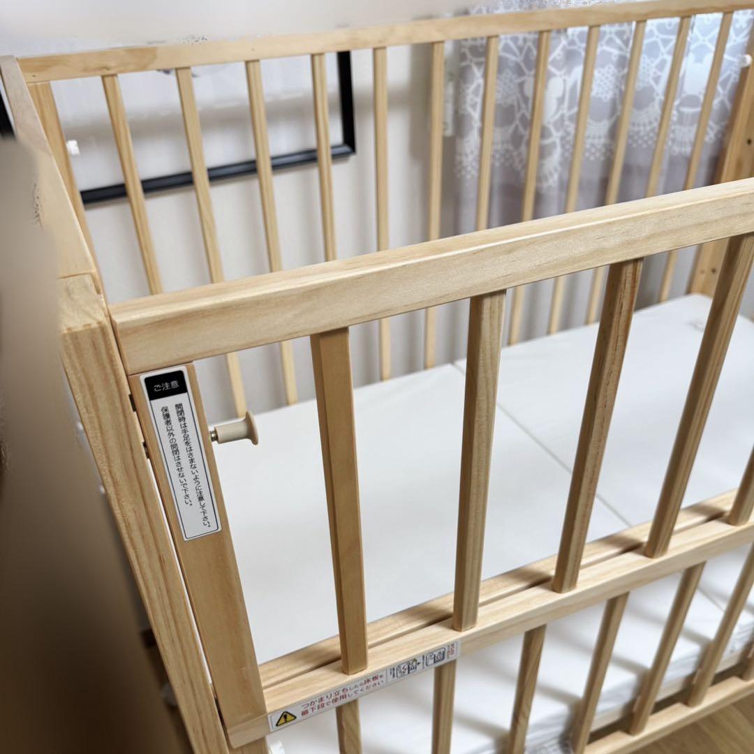 限定値引き中⭐︎トールWオープンベビーベッド レギュラーサイズ