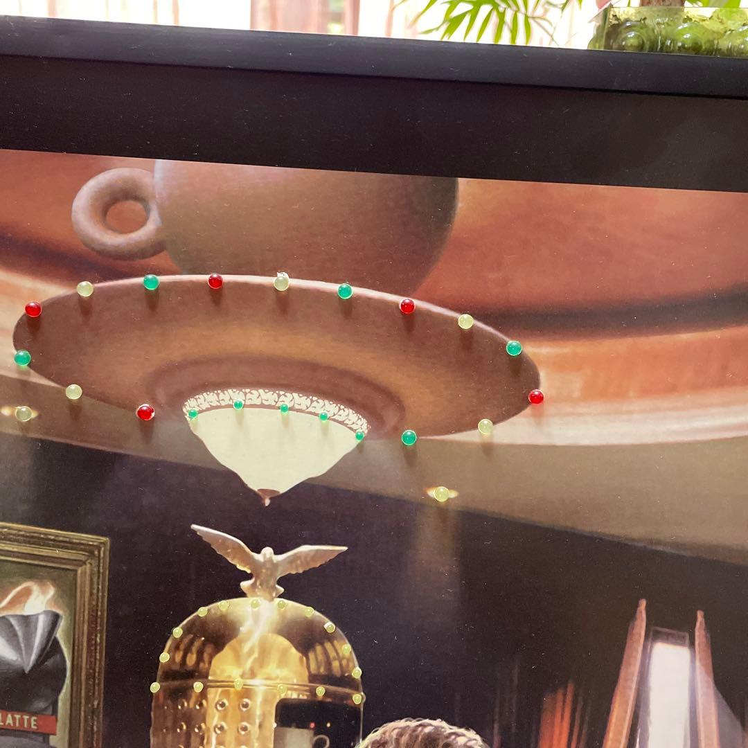 飾り絵　パーティーお家カフェバー風　アートポスター