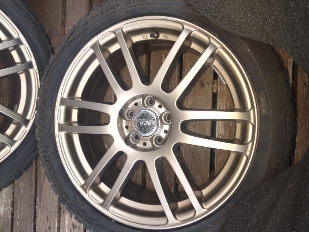 NSC direzza pcd100 5穴 7j タイヤ付き 215/45/17