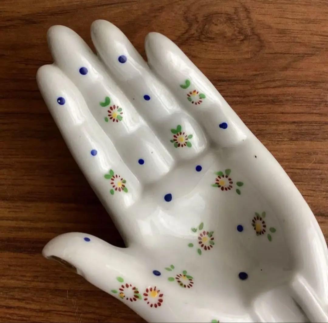 アメリカヴィンテージ ♤ 陶器のハンドトレイ ♤ Made In Japan