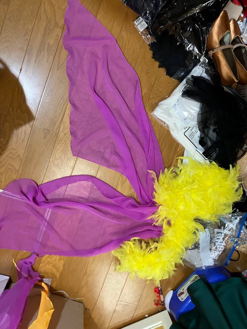 社交ダンスドレス 黄色と可愛いピンク